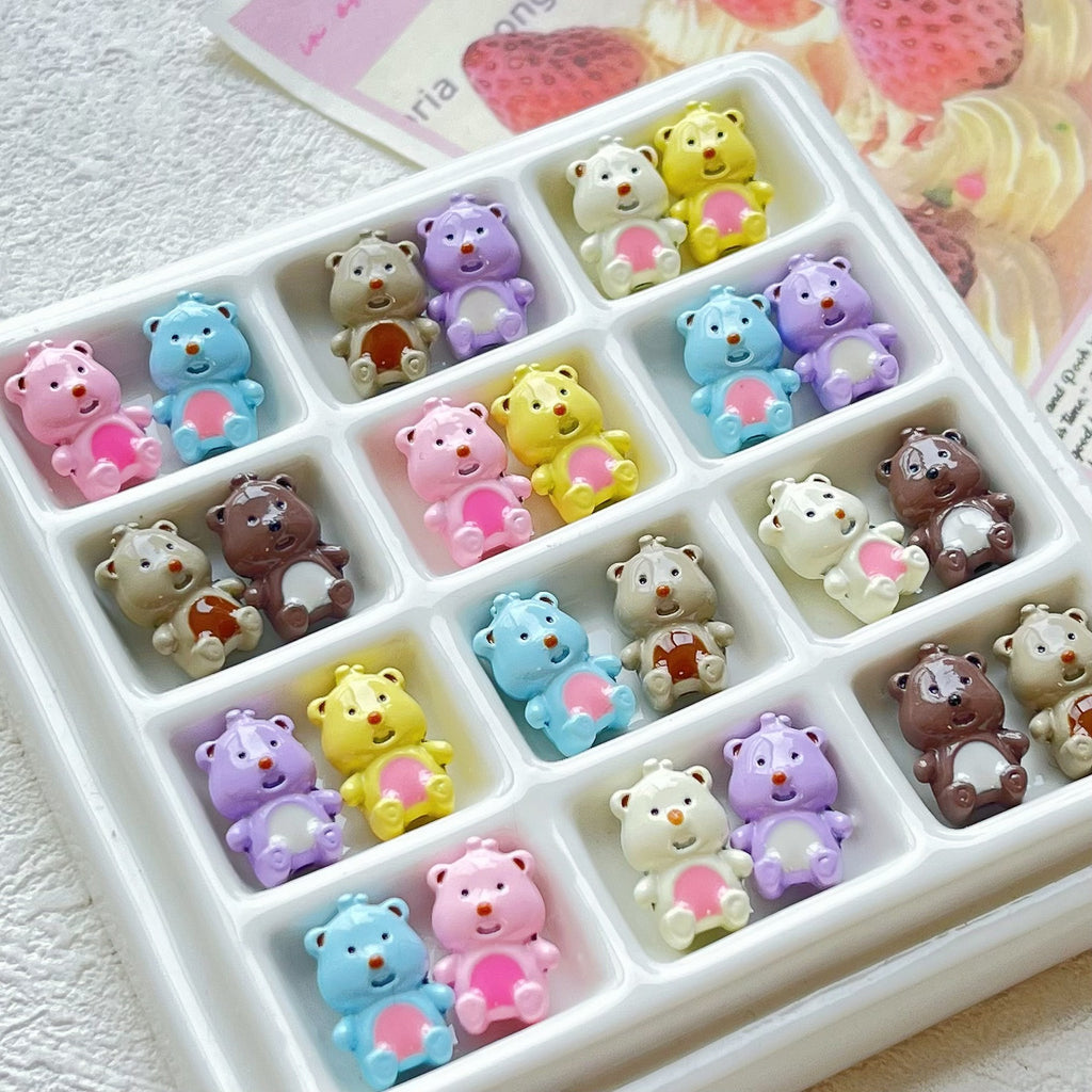 3D Loopy Metal Beads 16mm Baking Painted Glossy 10pcs