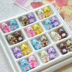 3D Loopy Metal Beads 16mm Baking Painted Glossy 10pcs