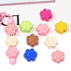 Painted Smiley Face Sunflower Acrylic Beads 19mm Colorful Glossy 50pcs 2