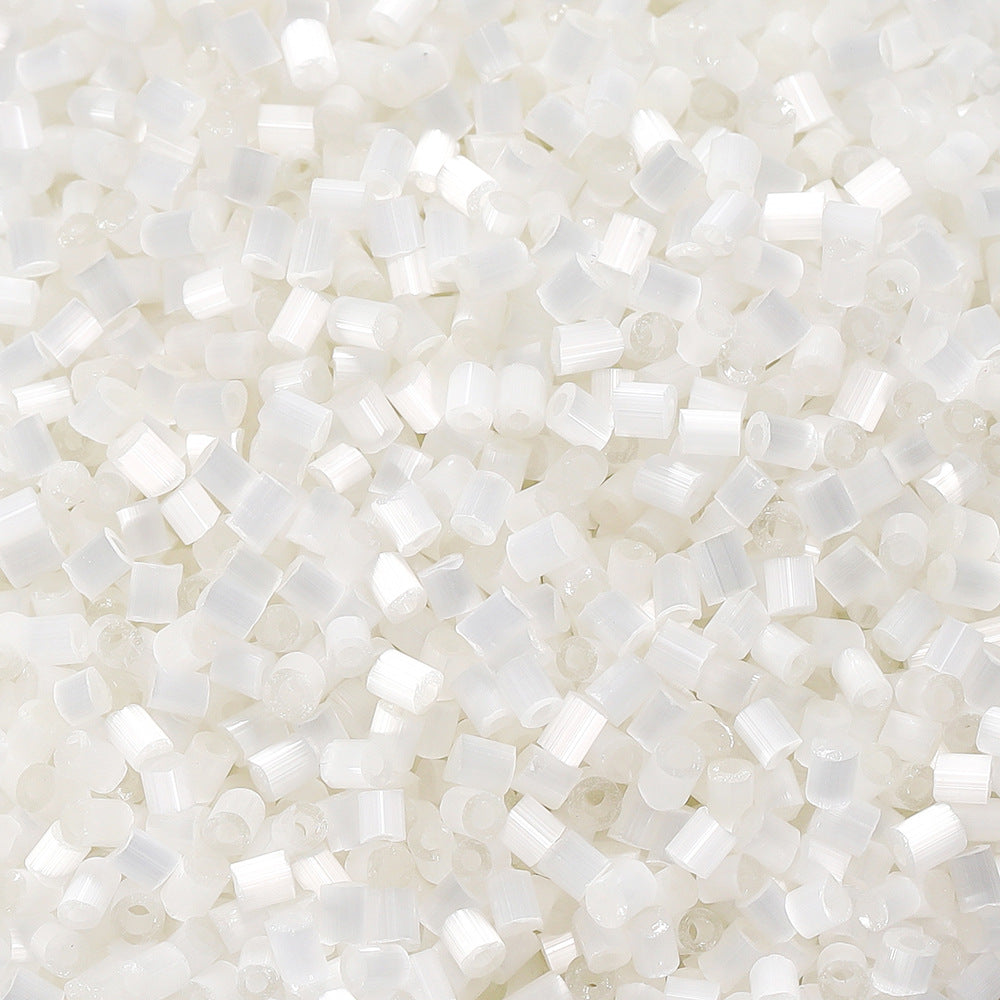 Imitation Opal Seed Bugle Glass Beads 2mm Soft Pastel Glow 5000pcs 6