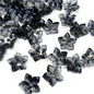 Czech Glass Beads Flower Five Petal 12mm Red Gold Spring 50pcs 9