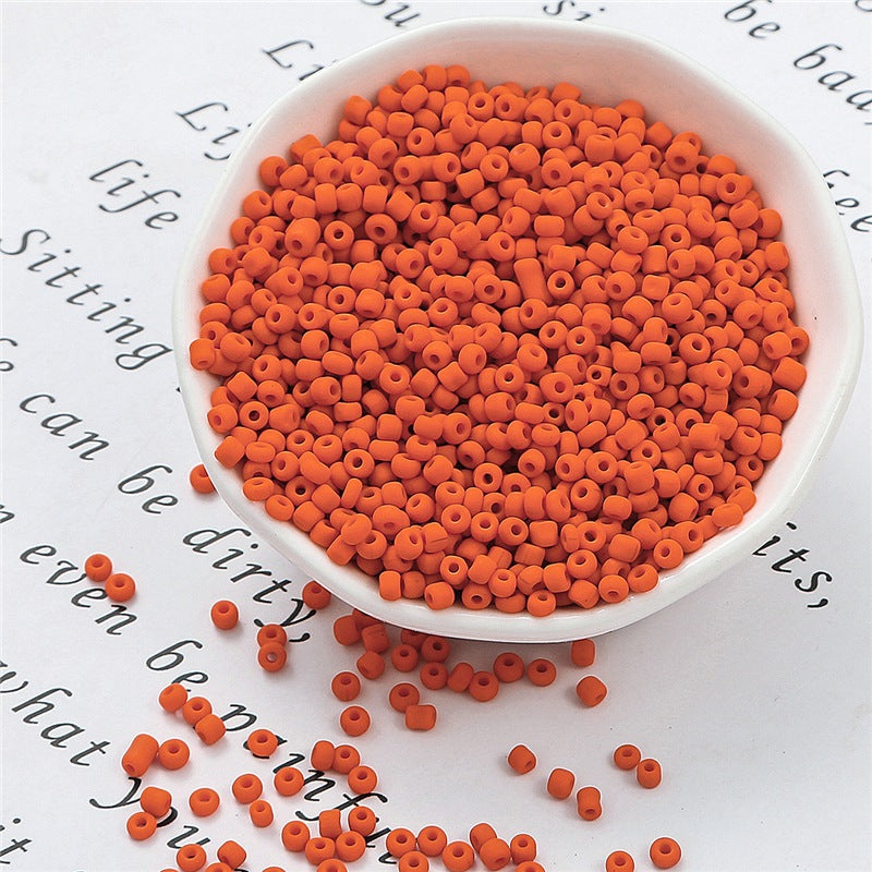 Frosted Seed Glass Beads 3mm Soft Matte Colors 1400pcs 5