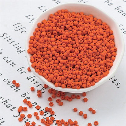 Frosted Seed Glass Beads 3mm Soft Matte Colors 1400pcs 5