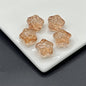 Meteor Crater Five-Pointed Star Glass Beads 14mm Transparent 100pcs 12