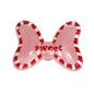 Sweet Polka Dotted Bow Acrylic Beads 29mm Colorful Mixed 10pcs 23