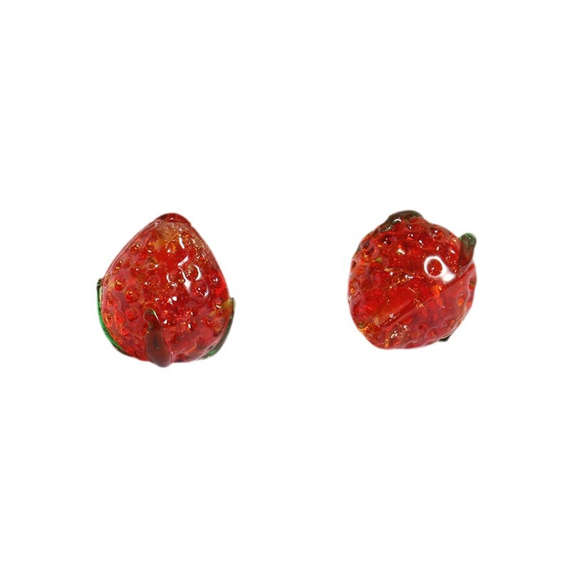 Lampwork Glass Beads Fruit Collection Glow in the Dark Detailed 20pcs 5