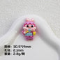 Plating Pop Resin Beads 30mm Crybaby Brushing Teeth Character 10pcs 11