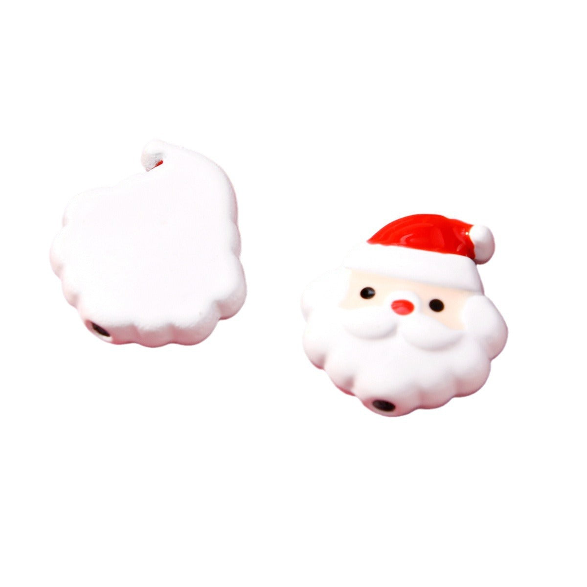 Christmas Series Enamel Metal Beads Festive Holiday Designs 10pcs 4