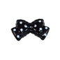 Polka Dotted Double Layer Bow Acrylic Beads 25mm Colorful Glossy 10pcs 12