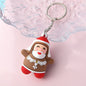 PVC Christmas Santa Claus Snowman Keychain Festive Holiday Charm 7