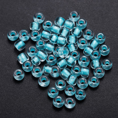 Glow In The Dark Seed Glass Beads 3mm Multicolor Stripes 1800pcs 42