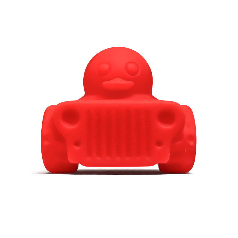 Silicone 3D Focal Beads Tank Duck Sitting in Tank 20pcs 9