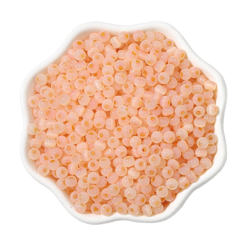 Cat Eye Jade Ice Seed Glass Beads 4mm Soft Pastel Translucent 150pcs 7