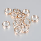 Circle Acrylic Beads 15mm Metallic Finish Mixed Colors 100pcs 5