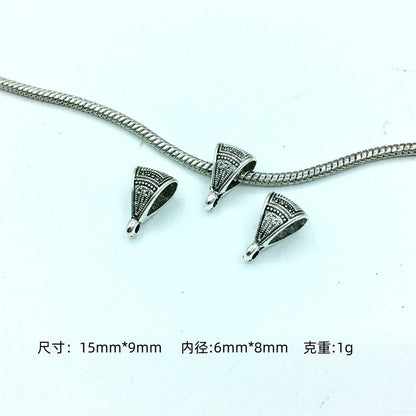 Alloy Bead-Hanger Spacer Beads Vintage Tibetan Style 100pcs 11