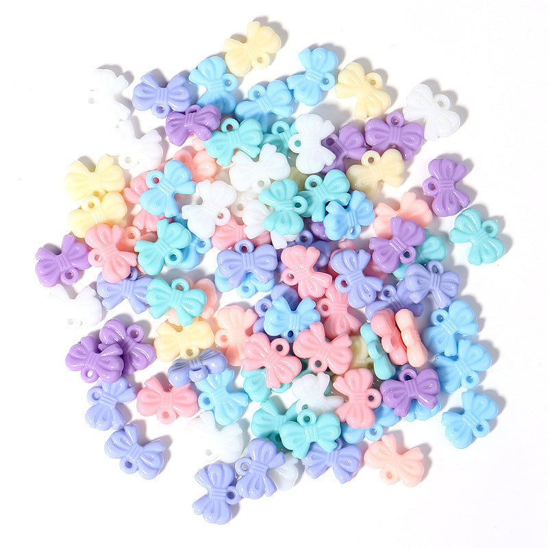Macaron Acrylic Beads Mixed Shapes Pastel Colors 100pcs 12