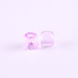 Faceted Pony Beads Acrylic 13mm Transparent Large Hole 50pcs 7