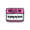 Silicone Focal Beads Motivational Hello I Trying My Best Tag 20pcs 6