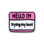 Silicone Focal Beads Motivational Hello I Trying My Best Tag 20pcs 6