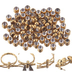 Stainless Steel Flat Crimp Metal Beads 1.5-4mm Mixed Sizes 100pcs