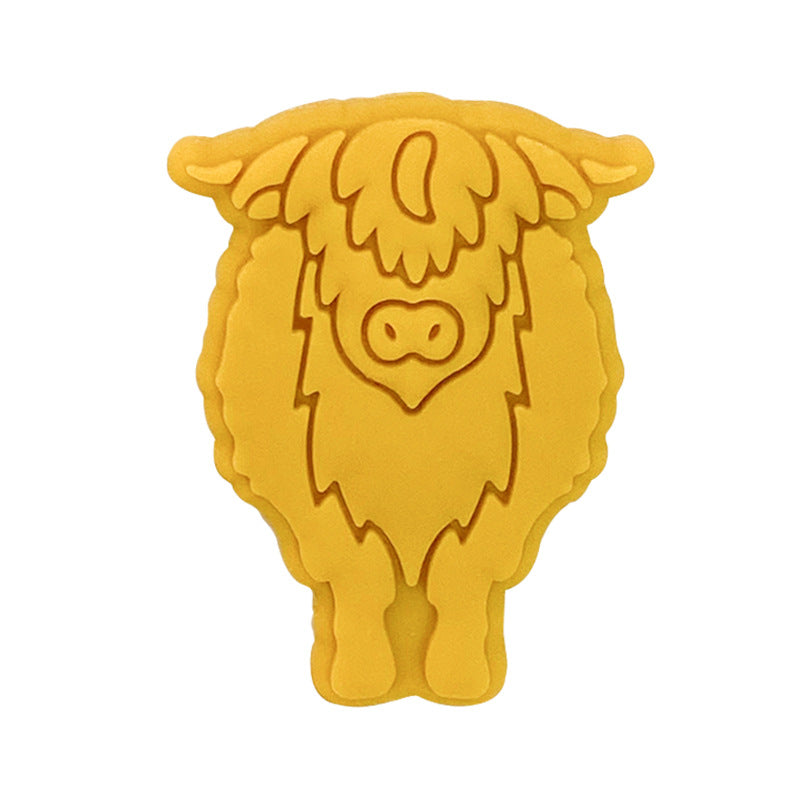 Silicone Focal Beads Yak Bull Detailed Line Work 20pcs 6