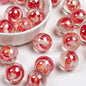 Clear Planet Halo Round Resin Beads 16mm Multicolor 10pcs 8