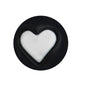 15mm Heart Silicone Beads Multi Color Layered Two Tone Matte 50pcs 7