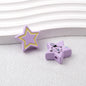 Star Acrylic Beads 22mm Cat Pattern Glossy Colorful 20pcs 8