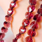 Heart Transparent Glass Beads 12mm Faceted Smooth 10pcs 14
