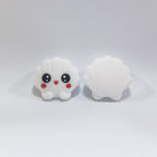 Silicone 3D Focal Beads Snoopy Shell Smiling Face Center 20Pcs 6