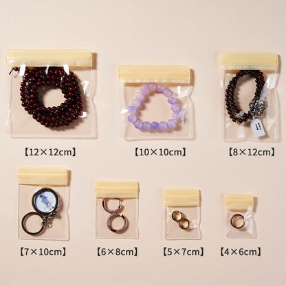 Colorful Transparent PVC Top Seal Zip Lock Bags 4x6 to 8x12cm 100pcs 11