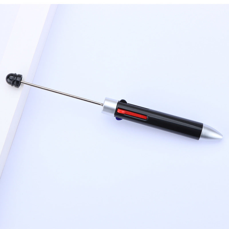 Beadable Pen Four Color Ballpoint Vibrant Barrel Bullet Tip 5
