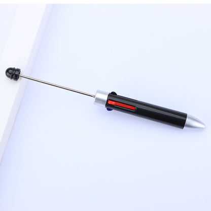 Beadable Pen Four Color Ballpoint Vibrant Barrel Bullet Tip 5