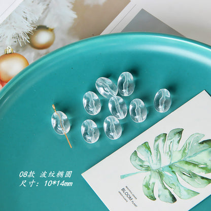 Transparent Butterfly Flower Star Acrylic Beads Single Piece Summer Series 13