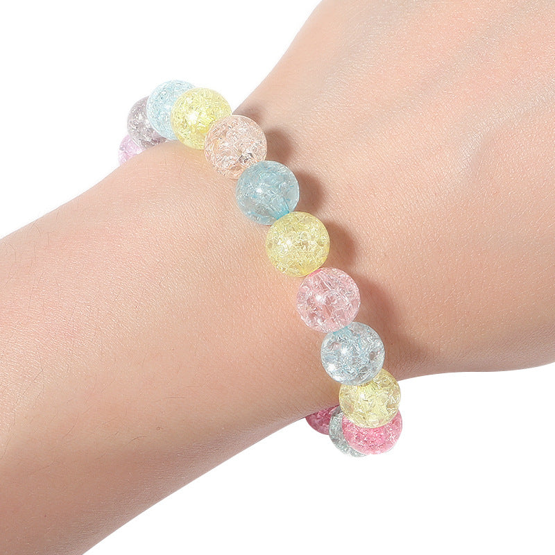 Crackle Acrylic Beads 6-12mm Transparent Pastel Colors 100pcs 4
