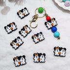 Silicone Focal Beads Ghost Mickey Minnie Halloween 20pcs 2