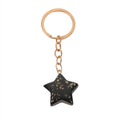 Acrylic Star Moon Couple Keychain Gold Flakes Delicate Chain 6