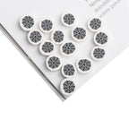 Flat Clay Beads 10mm Halloween Spider Web Design 100pcs 4