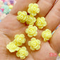 Japanese Camellia Acrylic Beads 12mm Pastel Colors 100pcs 8
