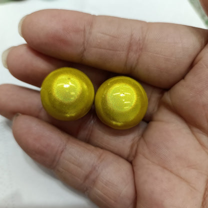 Plated Bubblegum Beads 20mm Iridescent Laser-coated Bulb 50pcs 8