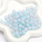 Crackle Round Glass Beads 8mm Multicolor Mixed 30pcs 21