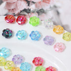 Transparent Faceted Plum Acrylic Beads 10mm Colorful Assorted 50pcs 3