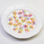 Plating Mini Windmill Resin Beads 14mm Colorful Glossy 20pcs 4