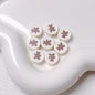 Bear Disc Acrylic Beads 12mm Colorful Mixed 10pcs 10