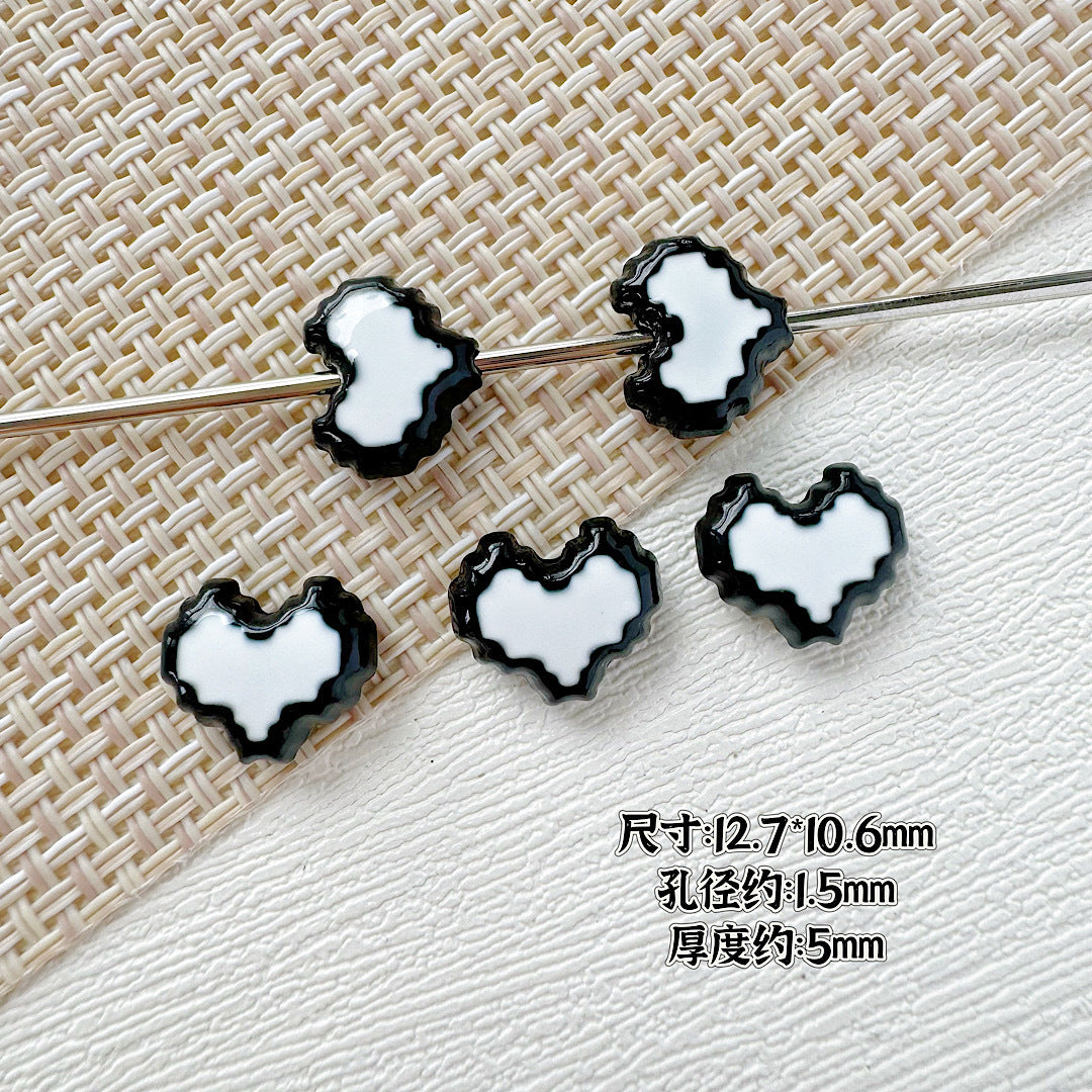 Christmas Series Metal Beads Baking Painted Alloy 20pcs 40