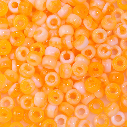 Multicolor Pony Beads Acrylic 9mm Smooth Finish 100pcs 34