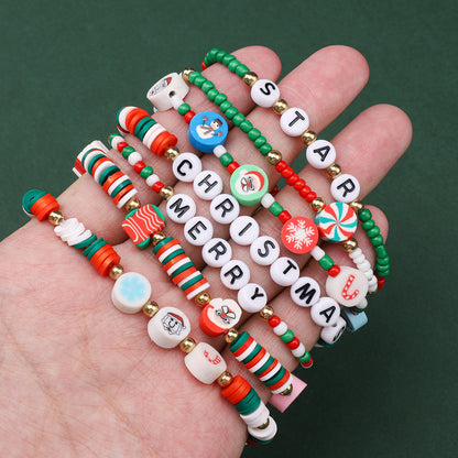 Christmas Heishi Clay Beads 6mm Festive Mixed Colors 1box 940pcs 3