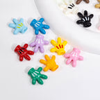 Colorful Mickey Gloves Acrylic Beads 18mm 20pcs 5