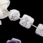 Square Rhinestone Beads 18mm 19mm Imitation Granulated Sugar Gift Box 2pcs 10