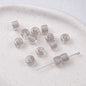 Clear Glitter Resin Barrel Beads 6 8mm Mixed Colors 50pcs 6
